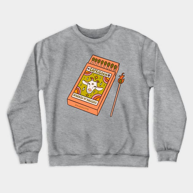 Capricorn Matchbox Crewneck Sweatshirt by Doodle by Meg